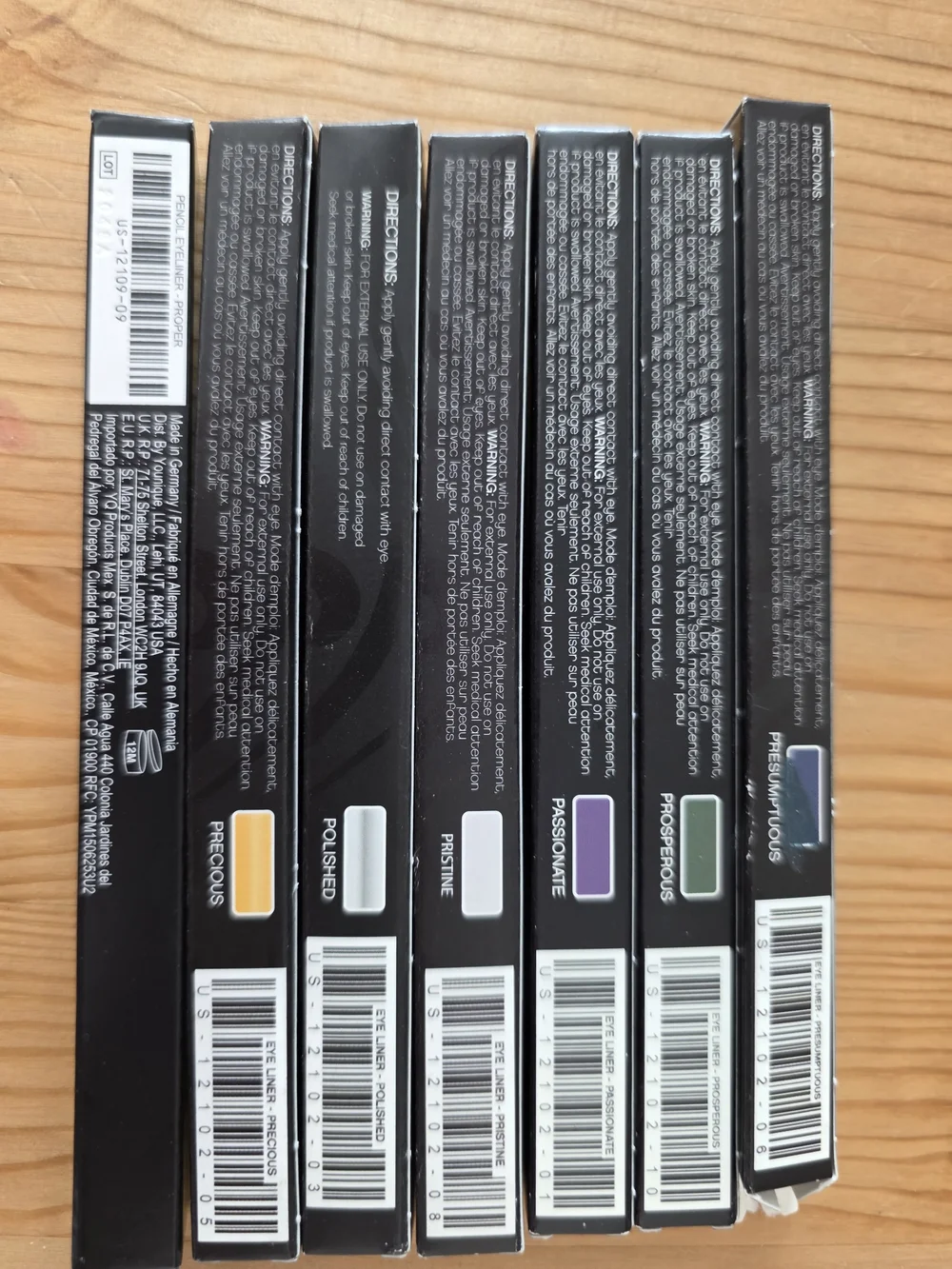 Lot Of 7 Younique Moonstruck Eye Pencils